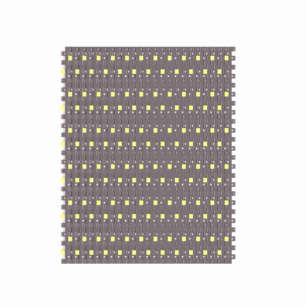 Rexnord 1503 Straight Running Low Backline Pressure, Material: Brown High Performance, Width: 12in, Pitch: 15mm - 81427361