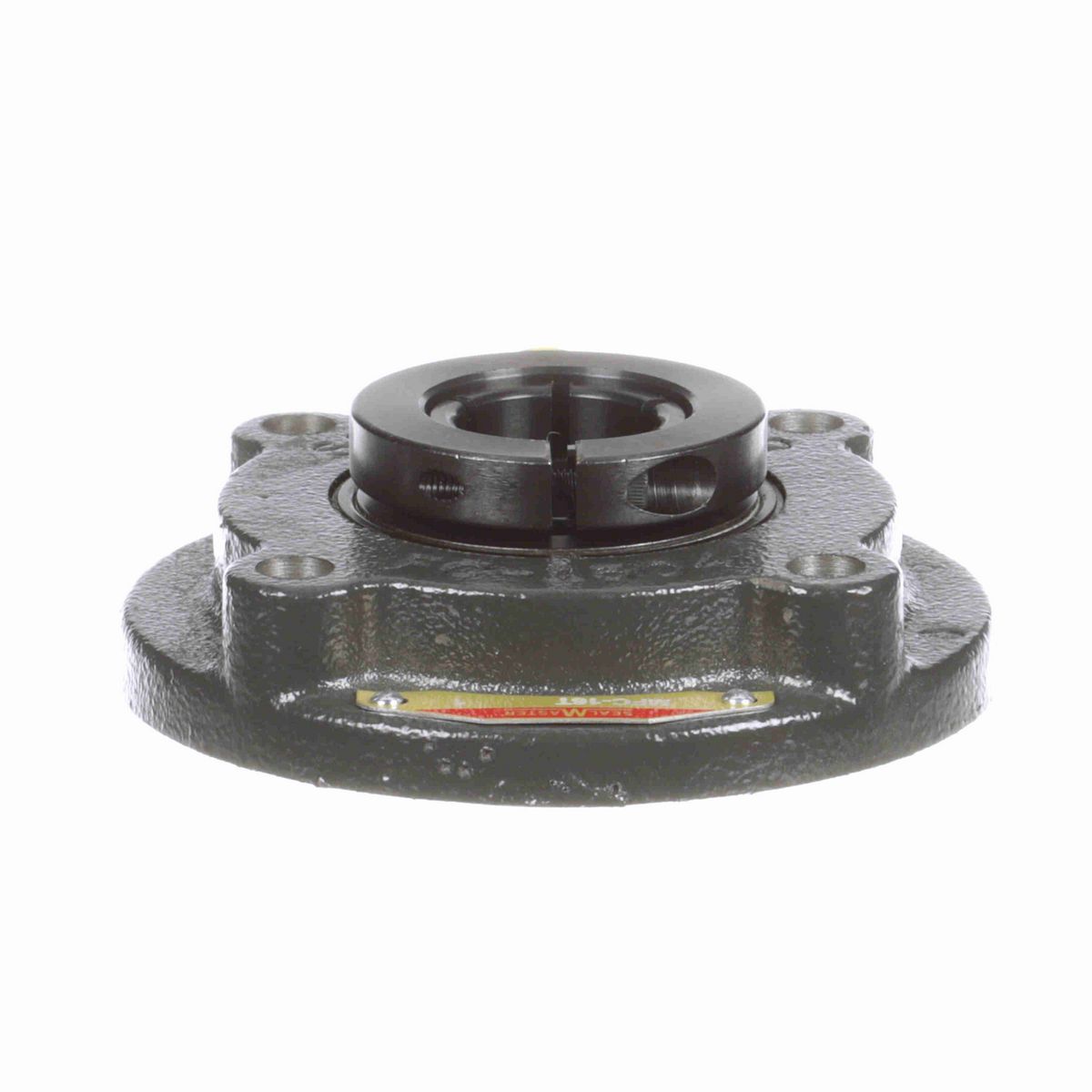 Sealmaster Mounted Cast Iron Flange Cartridge Ball Bearing - 52100 Bearing Steel, Black Oxided - Concentric Lock - MFC-16T