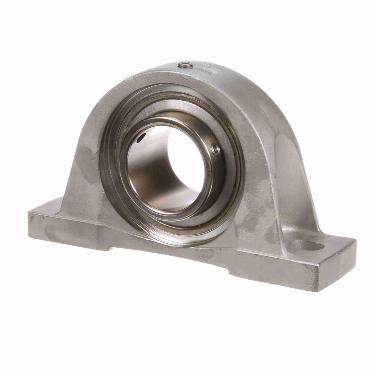 Sealmaster Mounted Stainless Steel Two Bolt Pillow Block Ball Bearing - 52100 Bearing Steel, Phosphorus Nickel Coated - Setscrew Lock - Corrosion Resistant - Reduced Maintenance - Lubed for Life - CRPS-PN35 RMW