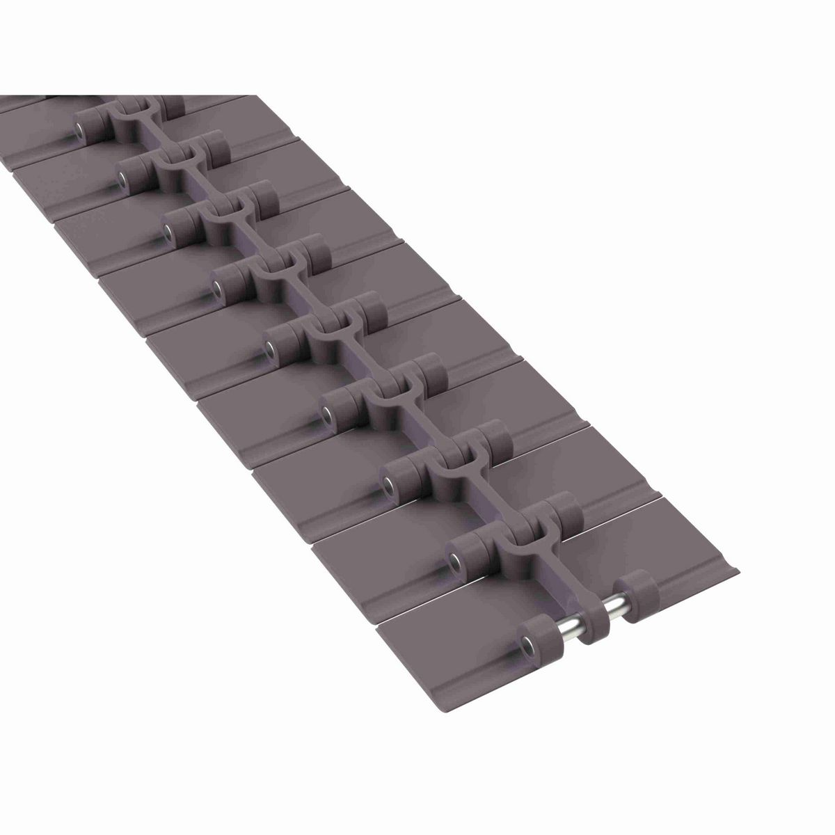 Rexnord 820 Straight Running Solid Top, Material: Brown High Performance, Width: 4in, Pitch: 1.5in - 81400012