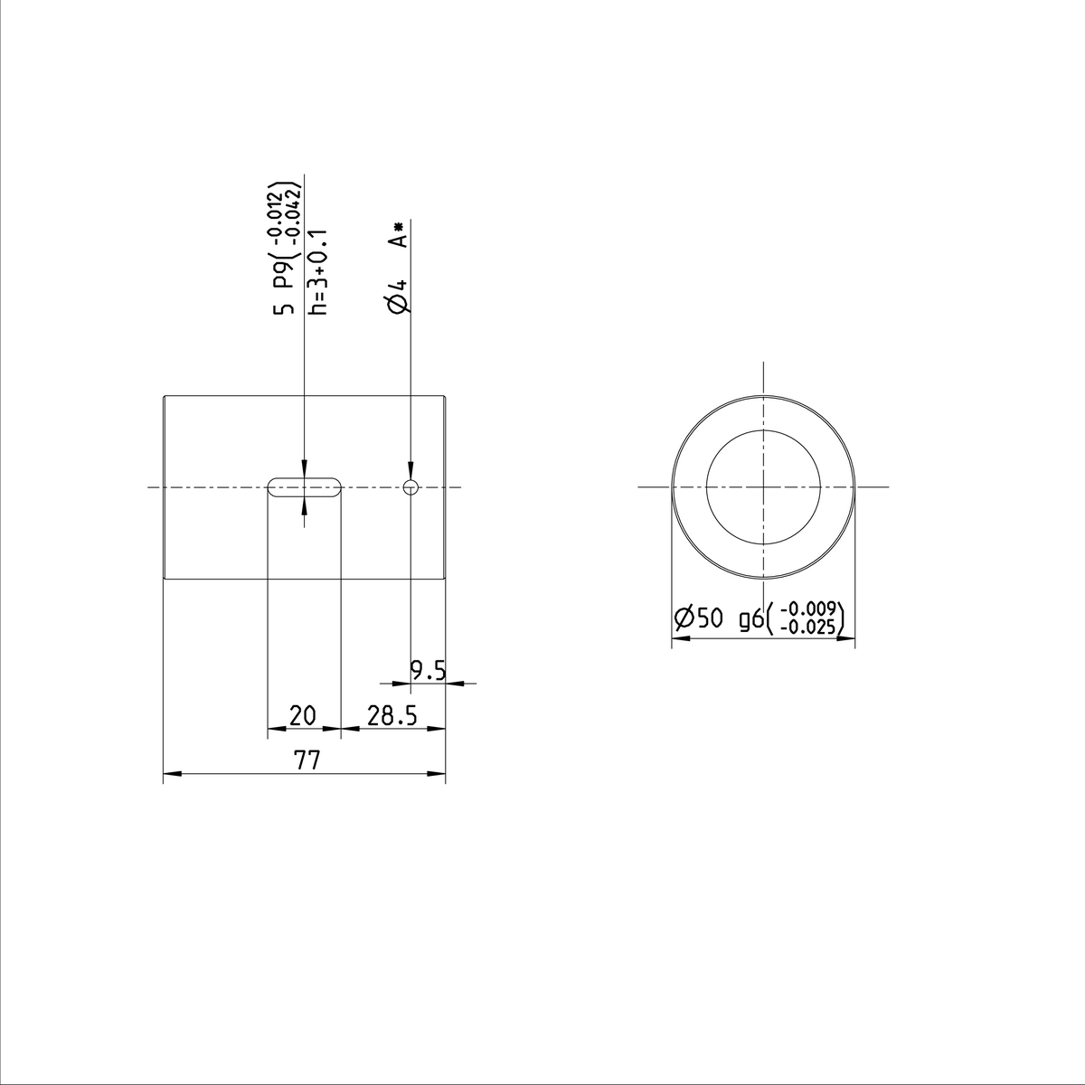 Одинарная цилиндрическая гайка Bosch Rexroth ZEM-E-A 32X10RX3,969-5 [R151234052]