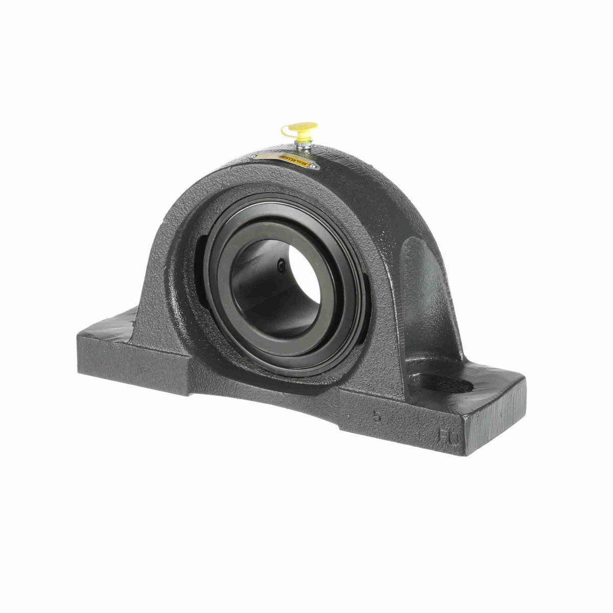 Sealmaster Mounted Cast Iron Two Bolt Pillow Block Ball Bearing - 52100 Bearing Steel, Black Oxided - Setscrew Lock - Air Handling Housing Fit, Noise Tested - MP-39 CXU