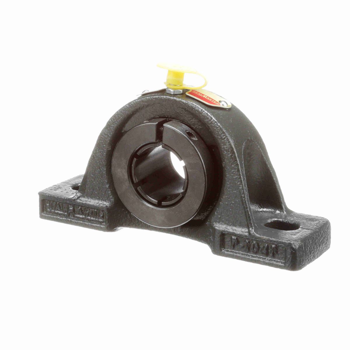 Sealmaster Mounted Cast Iron Two Bolt Low Base Pillow Block Ball Bearing - 52100 Bearing Steel, Black Oxided - Concentric Lock - NPL-16TC