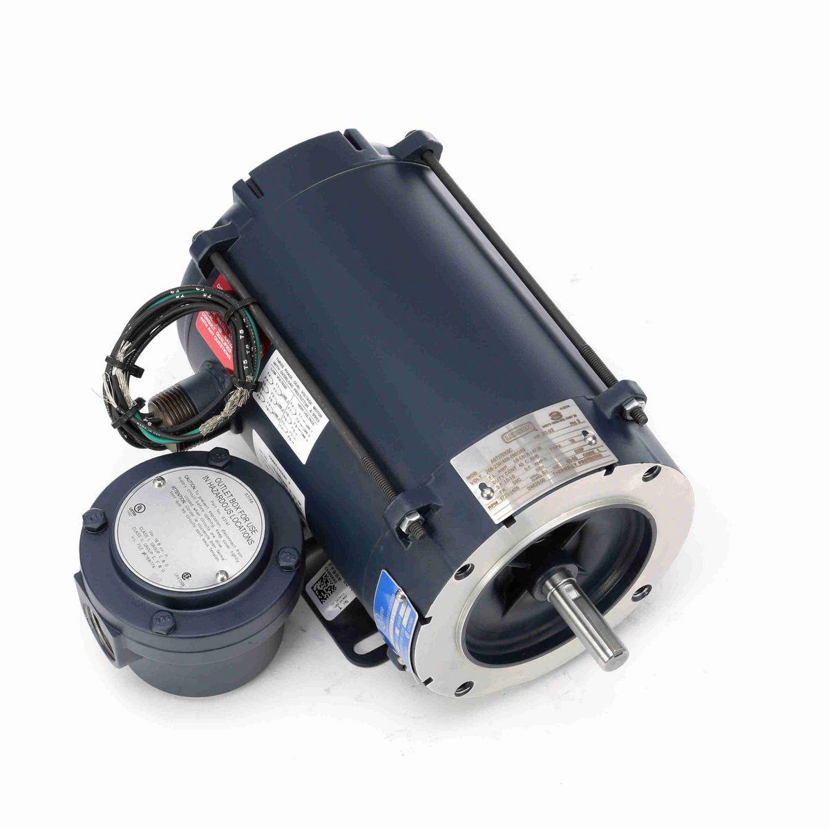 LEESON Explosion Proof Motor, 0.50 & 0.50 HP, 3 Ph, 60 & 50 Hz, 208-230/460 & 190/380 V, 1800 & 1500 RPM, 56C Frame, EPNV - 114628.00