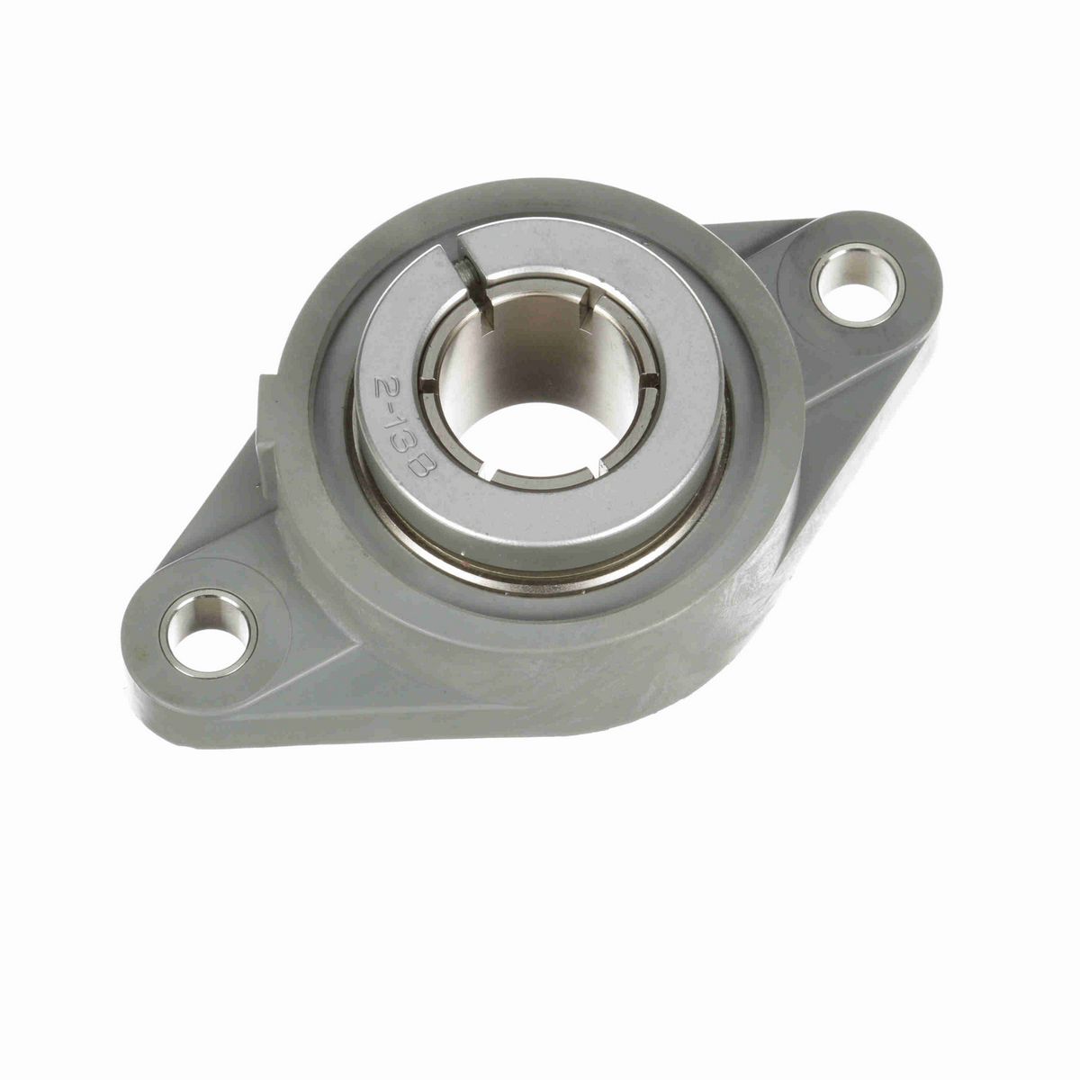 Sealmaster Mounted Composite Two Bolt Flange Ball Bearing - 52100 Bearing Steel, Phosphorus Nickel Coated - Concentric Lock - Corrosion Resistant - Reduced Maintenance - Lubed for Life - CRFTC-PN19T RMW