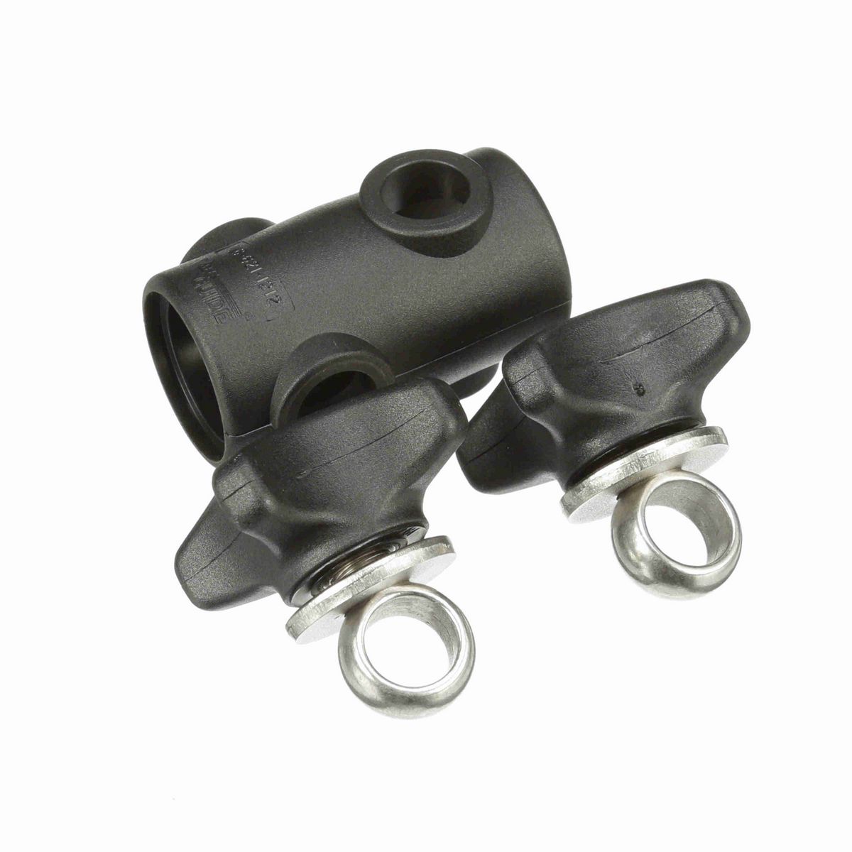 System Plast Cross Block for 1/2-in round x 1/2-in round w/ 2 Knobs - VG-621-12-12