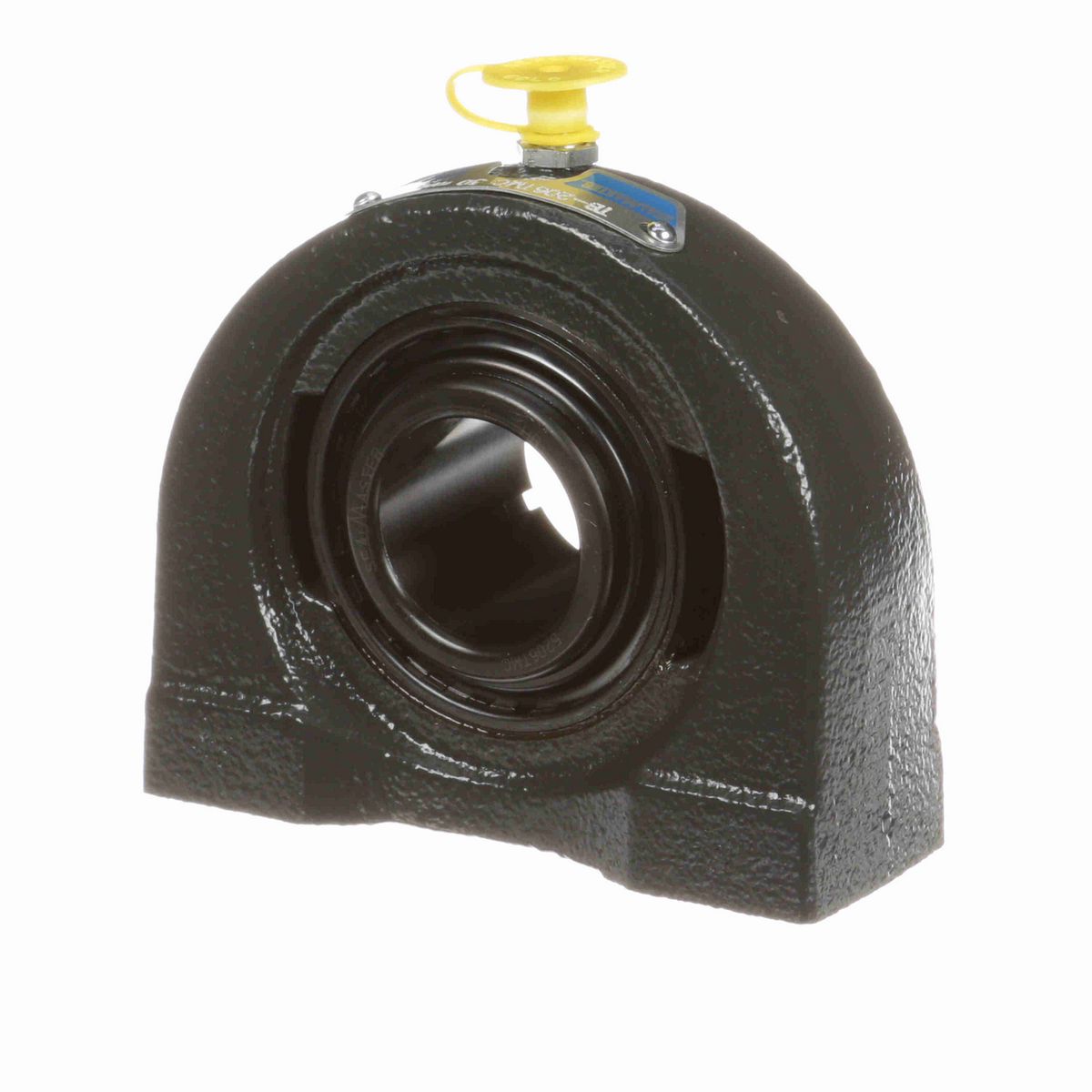 Sealmaster Mounted Cast Iron Tapped Base Pillow Block Ball Bearing - 52100 Bearing Steel, Black Oxided - Concentric Lock - TB-206TMC