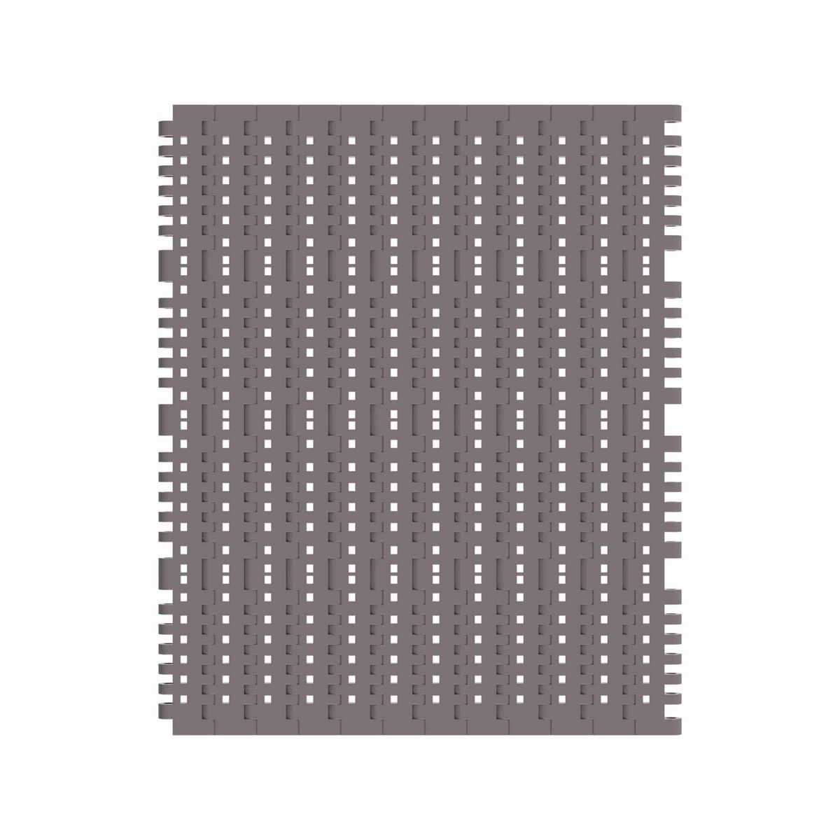 Rexnord 7706 Straight Running Flush Grid, Material: Brown High Performance, Width: 15in, Pitch: 1in - 81416345