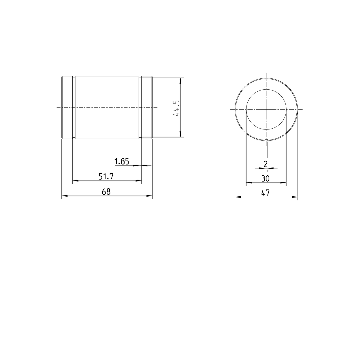 Стандартная линейная втулка Bosch Rexroth KBM-E-30-D [R061103010]