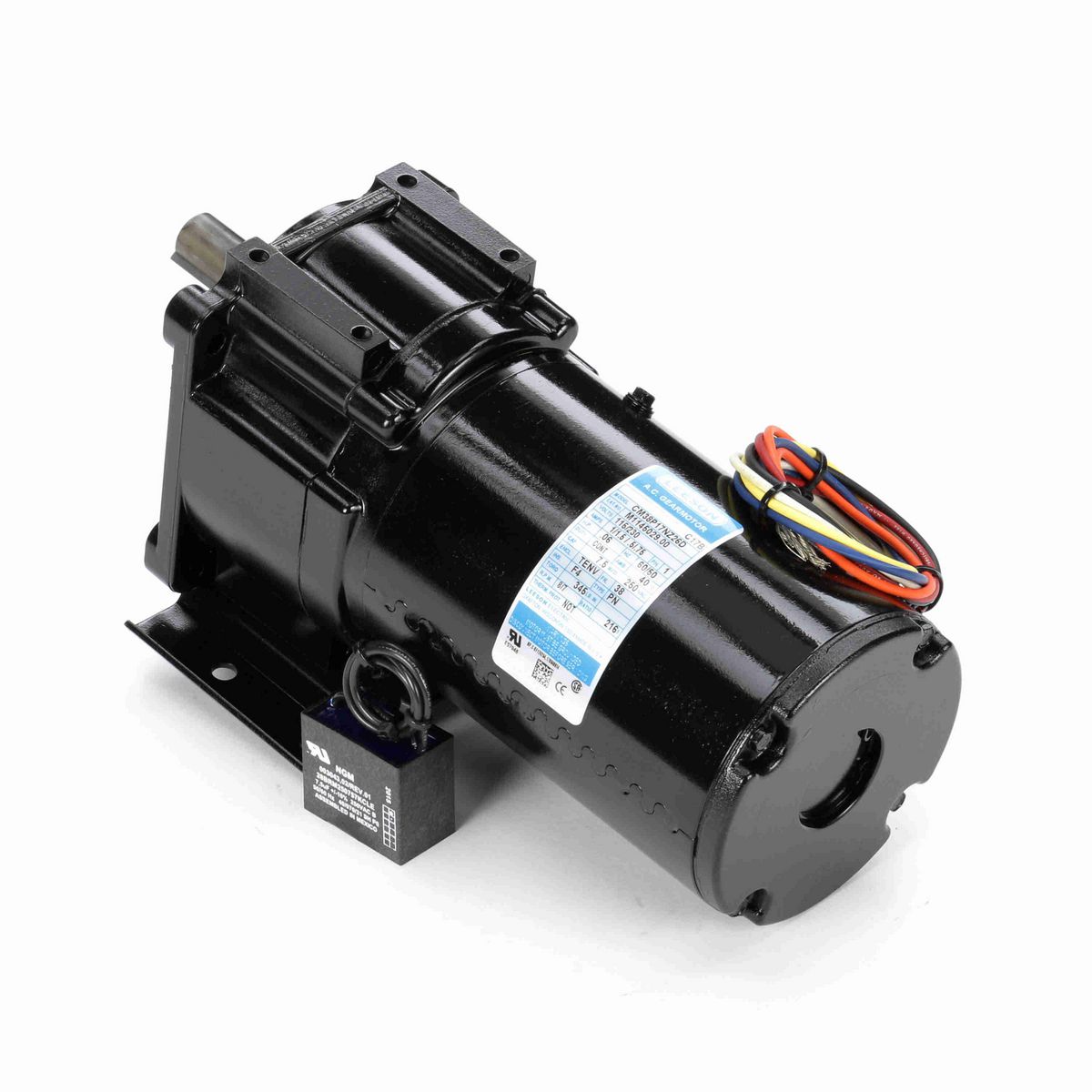 LEESON Parallel Shaft Gearmotor, 0.06 HP, 1 Ph, 60 Hz, 115 V, 8 RPM, 38 Frame, TENV - M1145029.00