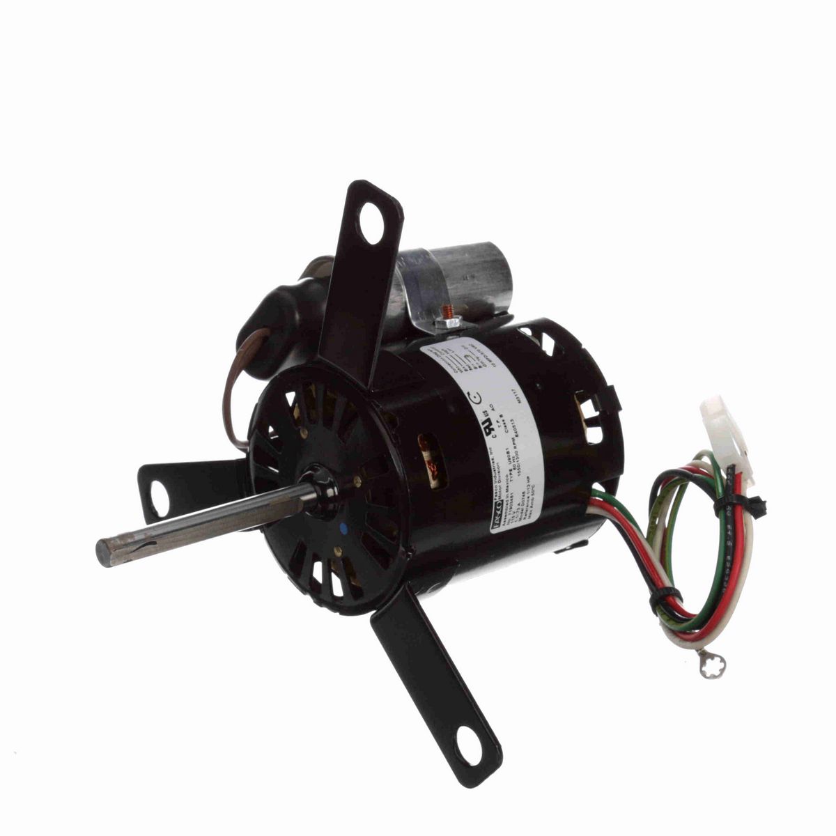 FASCO OEM Replacement Motor, 1/12 HP, 1 Ph, 60 Hz, 115 V, 1550/1300 RPM, 2 Speed, 3.3" Diameter, OAO - D0746