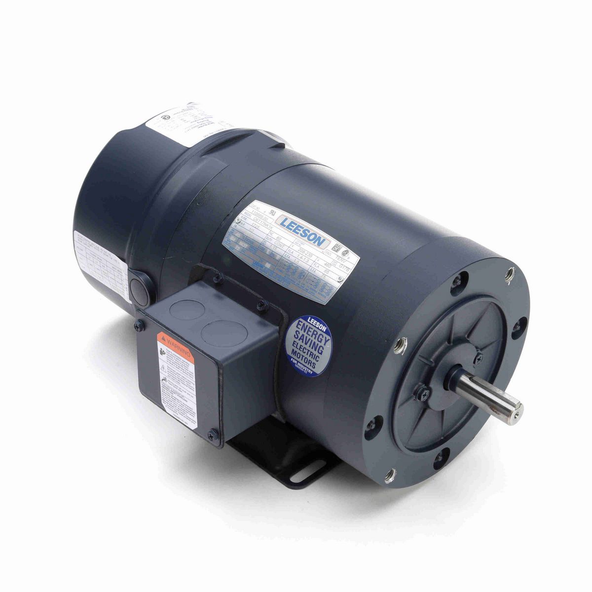 LEESON Brake Motor, 0.33 HP, 3 Ph, 60 Hz, 230/460 V, 1800 RPM, 56C Frame, TENV - 110669.00