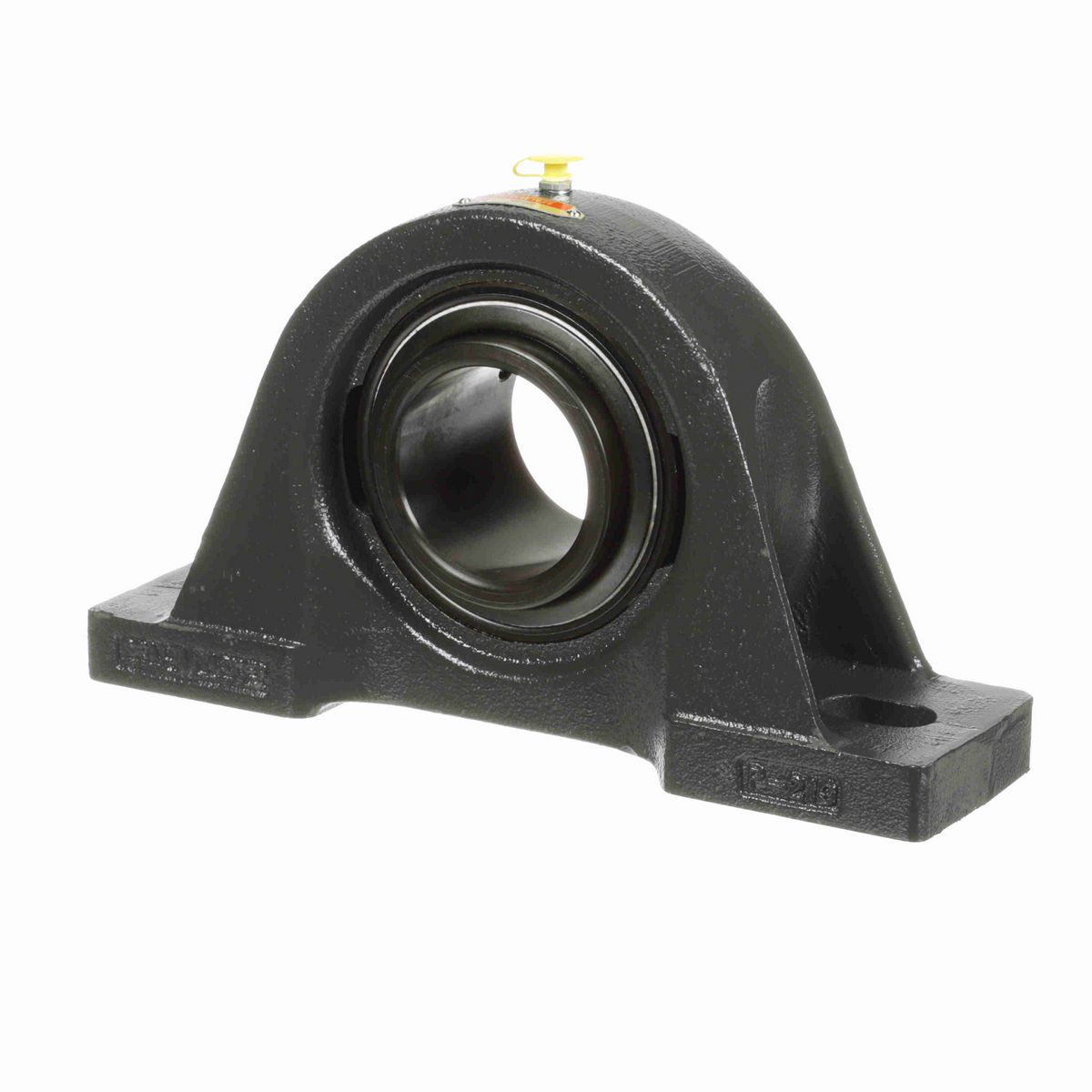 Sealmaster Mounted Cast Iron Two Bolt Pillow Block Ball Bearing - 52100 Bearing Steel, Black Oxided - Setscrew Lock - SP-46