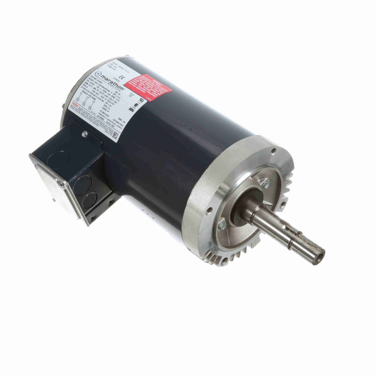 LEESON Close-Coupled Pump Motor, 1.50 HP, 3 Ph, 60 Hz, 200 V, 1800 RPM, 145JMV Frame, DP - GT4004