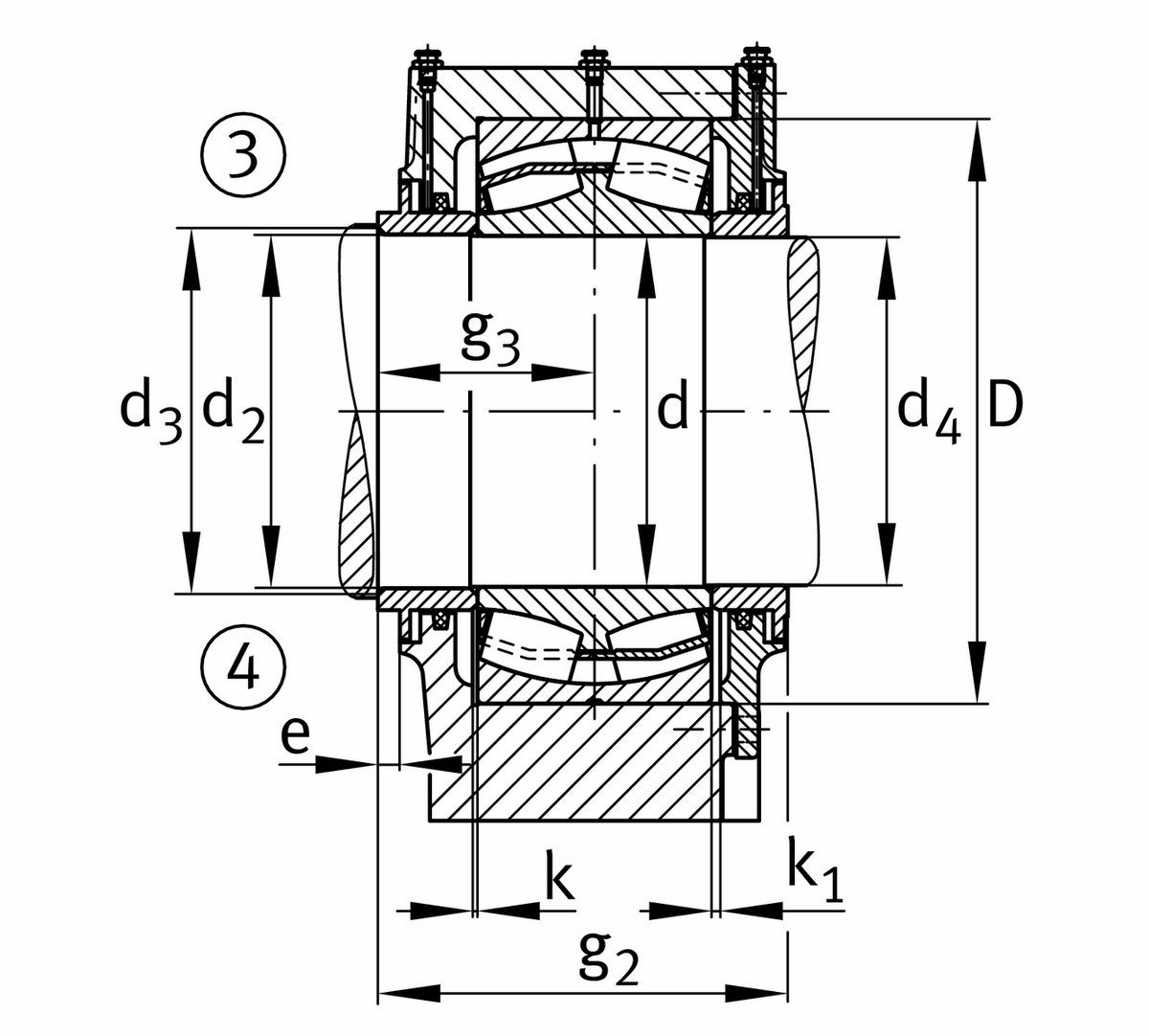 Стационарный корпус FAG RLE4152-Z-AF-L