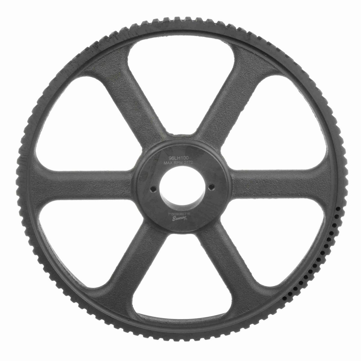 Browning Steel Bushed Bore Gearbelt Pulley - 96LH100