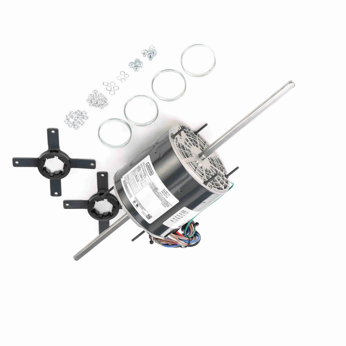 LEESON Fan and Blower Motor, 0.75 HP, 1 Ph, 60 Hz, 208-230 V, 1200 RPM, 48Z Frame, OPAO - X063