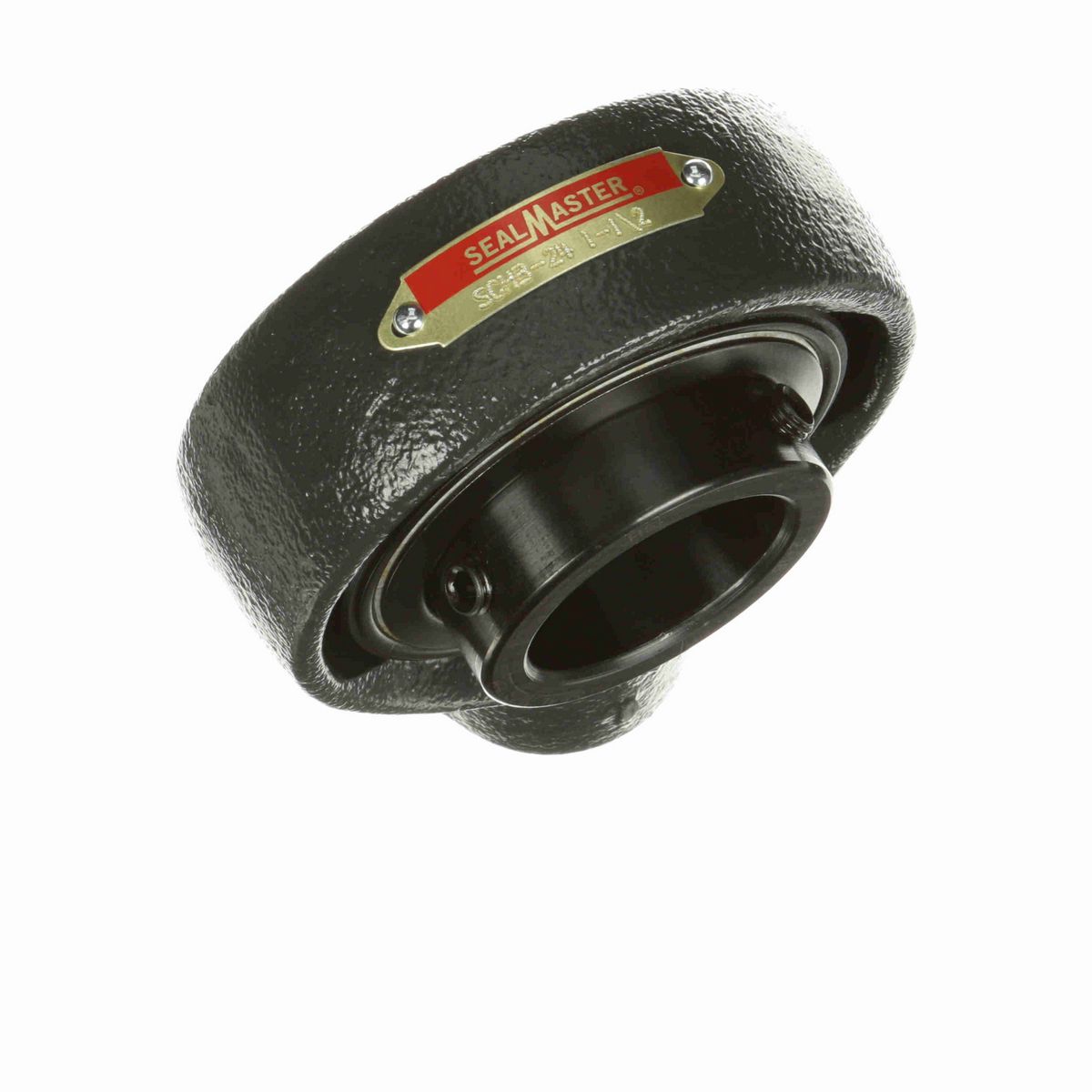 Sealmaster Mounted Cast Iron Hanger Unit Ball Bearing - 52100 Bearing Steel, Black Oxided - Setscrew Lock - SCHB-24