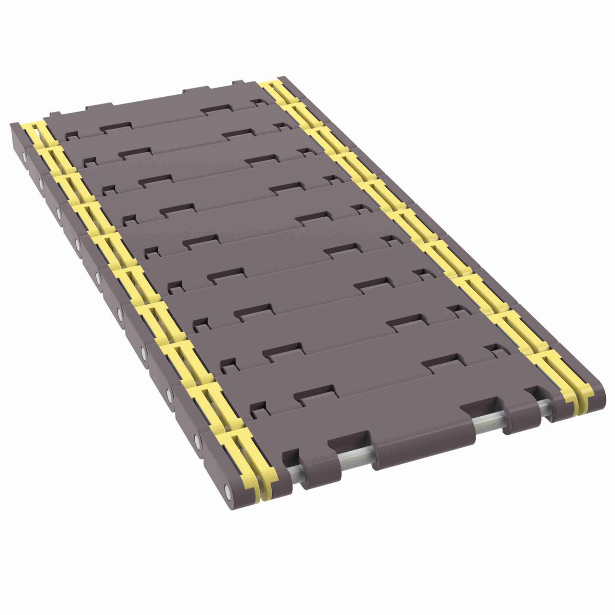 Rexnord 7956NT Side-flexing Flush Grid, Material: Brown High Performance, Width: 6in, Pitch: 1.25in - 81449941