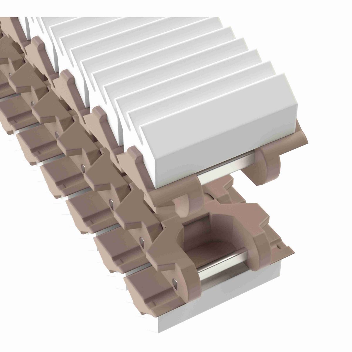 Rexnord 882TAB SideGrip™ Side-flexing, Material: Tan Low Friction, Width: 3.75in, Pitch: 1.5in - LF882-SJ