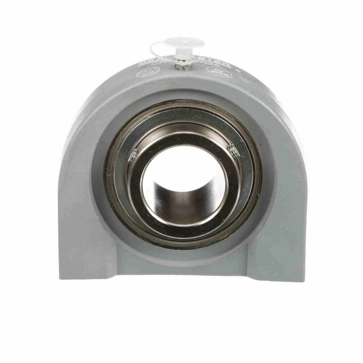 Sealmaster Mounted Composite Tapped Base Pillow Block Ball Bearing - 52100 Bearing Steel, Phosphorus Nickel Coated - Setscrew Lock - Corrosion Resistant - CRTBC-PN24