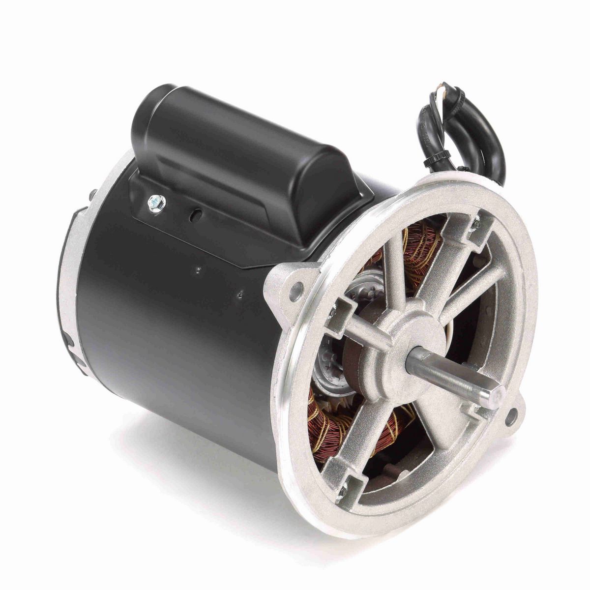 LEESON Fan and Blower Motor, 0.20 HP, 1 Ph, 60 Hz, 115/230 V, 3600 RPM, 48N Frame, SEMI ENCLOSED - O012