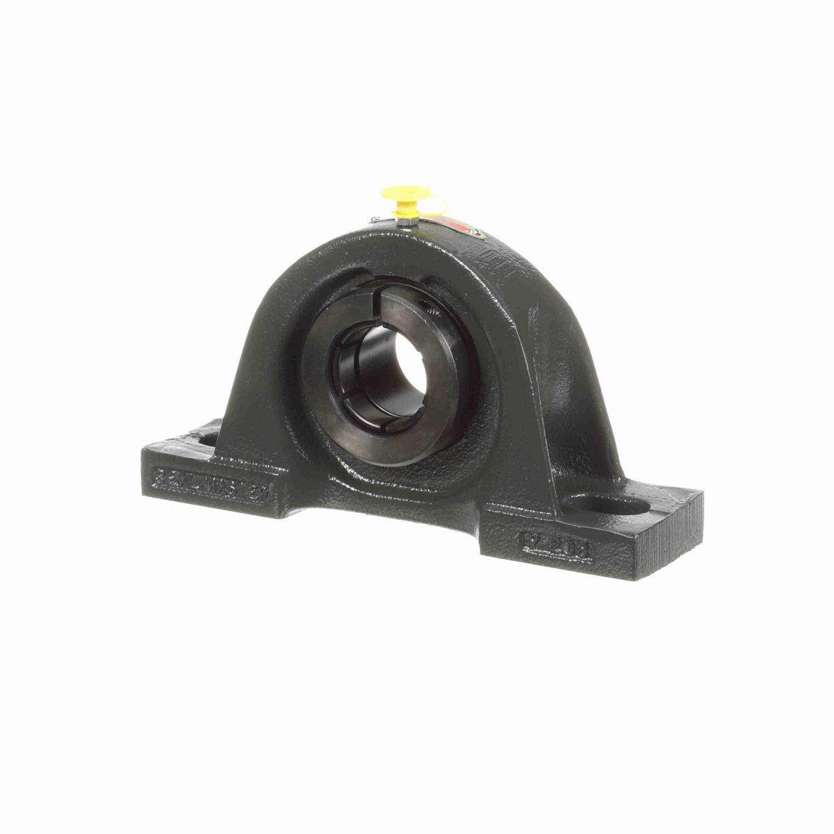 Sealmaster Mounted Cast Iron Two Bolt Pillow Block Ball Bearing - 52100 Bearing Steel, Black Oxided - Concentric Lock - SP-23T