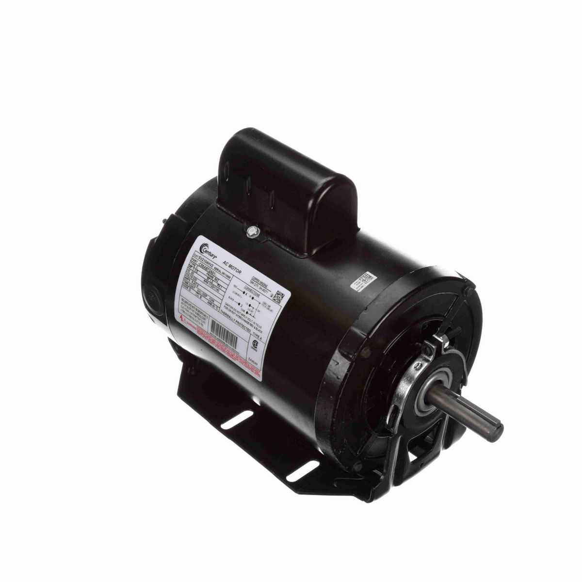 Century Refrigeration Motor, 1-1/3 HP, 1 Ph, 60 Hz, 230 V, 1800 RPM, 56Z Frame, ODP - SV2104HV2