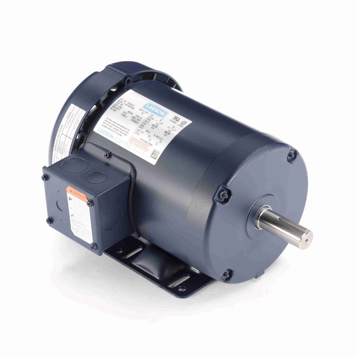 LEESON Definite Purpose Motor, 2 & 0.50 HP, 3 Ph, 60 & 60 Hz, 460 & 460 V, 1800 & 1800 RPM, 145T Frame, TEFC - 120940.00