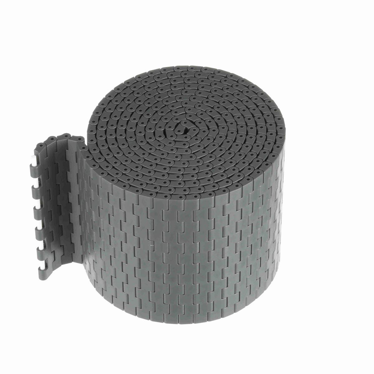 System Plast 2121FT Straight Running Solid Top, Material: Gray Low Friction, Width: 6in, Pitch: 0.5in - LFG2121FT-K600