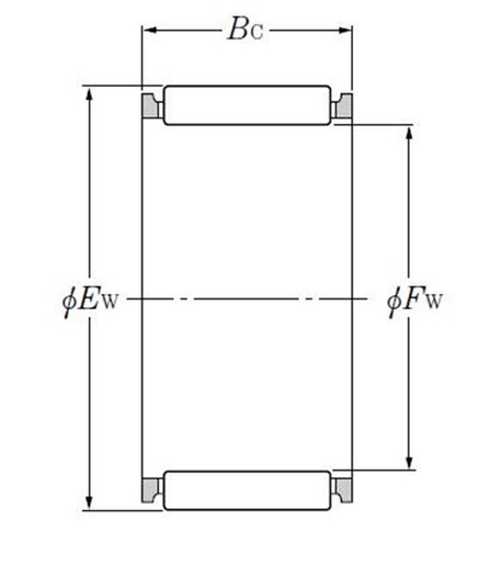 Игольчатый роликоподшипник NTN K95X102X21