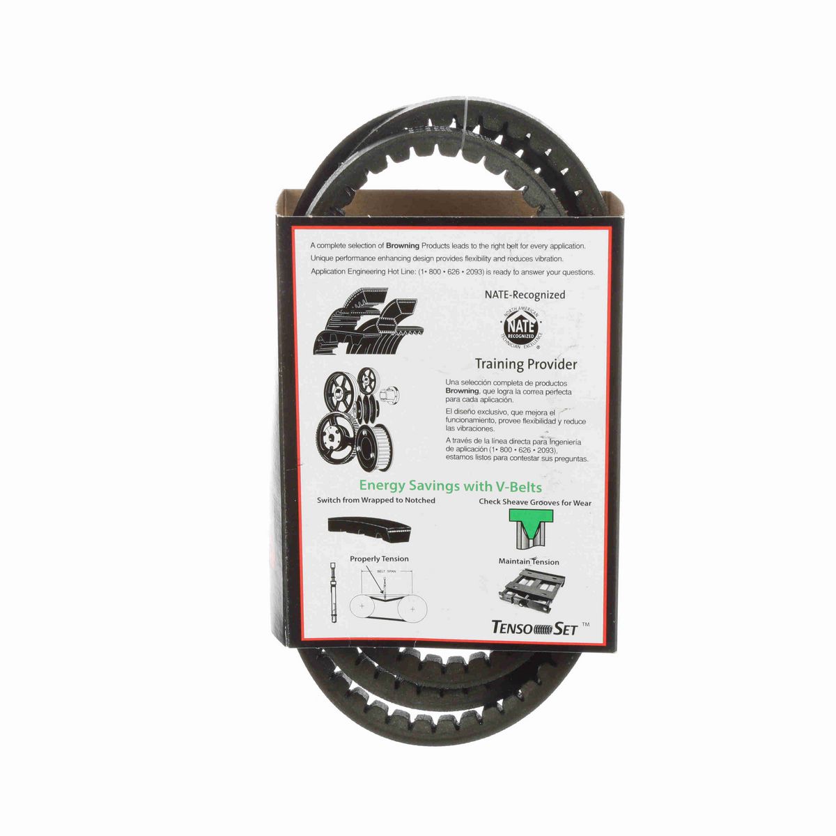 Browning EPDM Notched Belt 98% Efficient - AX61