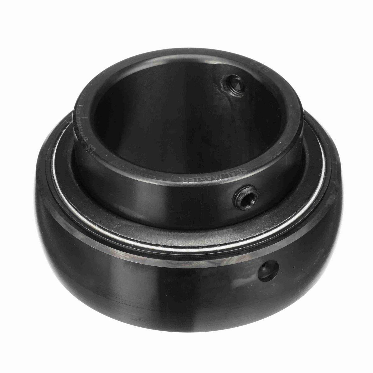 Sealmaster Mounted Insert Only Ball Bearing - 52100 Bearing Steel, Black Oxided - Setscrew Lock - 2-215