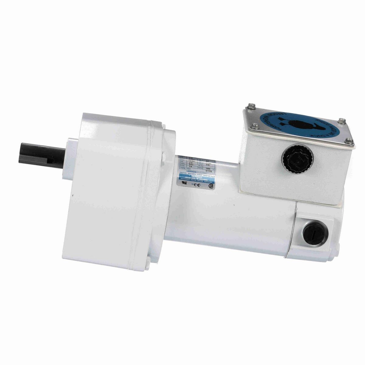 LEESON White Duck™ Parallel Shaft Gearmotor, 0.13 HP, 90 V, 14 RPM, 31 Frame, TENV - M1125268.00