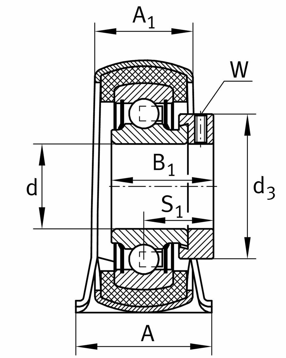 Узел стационарного корпуса RPB17-XL (RPB17)