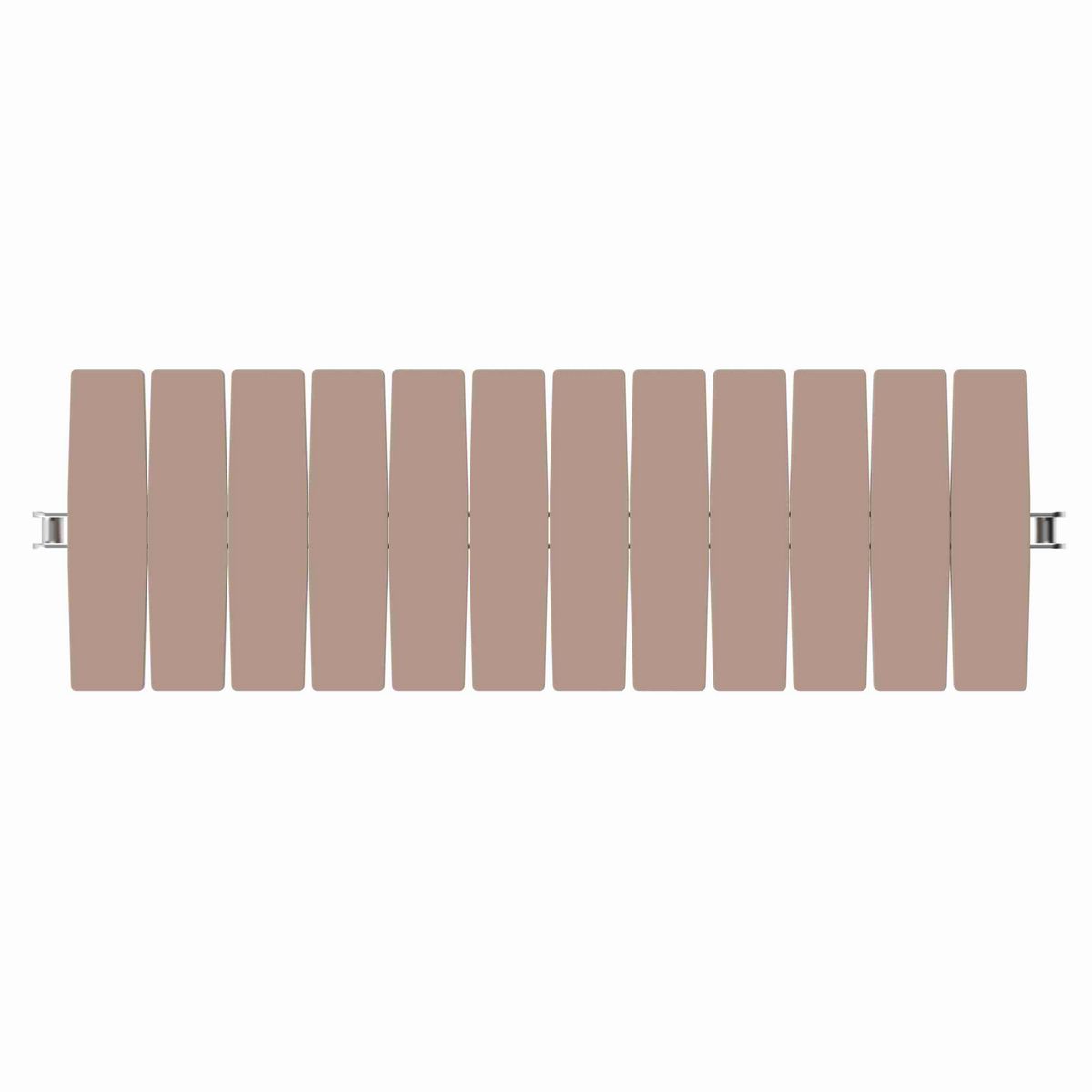 Rexnord 1873TAB Side-flexing Solid Top, Material: Tan Low Friction, Width: 6in, Pitch: 1.5in - LF1873K6
