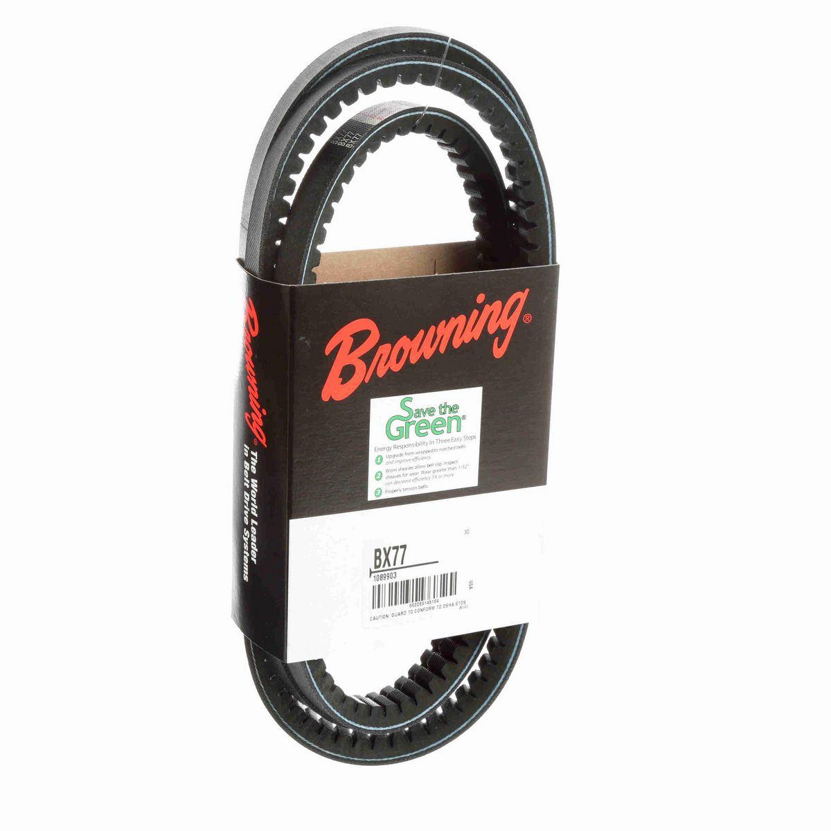 Browning EPDM Notched Belt 98% Efficient - BX77