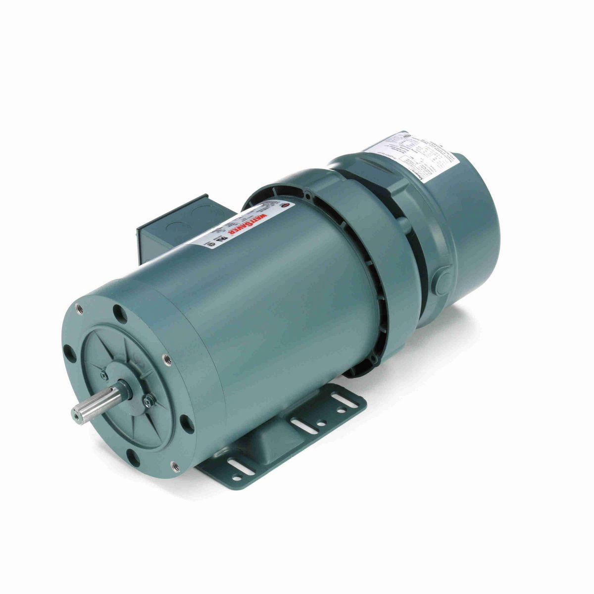 LEESON Brake Motor, 1 HP, 3 Ph, 60 Hz, 230/460 V, 1800 RPM, 56C Frame, TEFC - 119563.00
