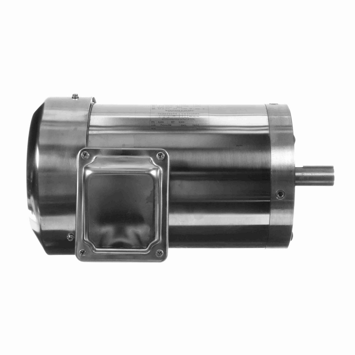 LEESON General Purpose Motor, 1 & 0.75 HP, 3 Ph, 60 & 50 Hz, 208-230/460 & 190/380 V, 1800 & 1500 RPM, 143TC Frame, TEFC - N434A