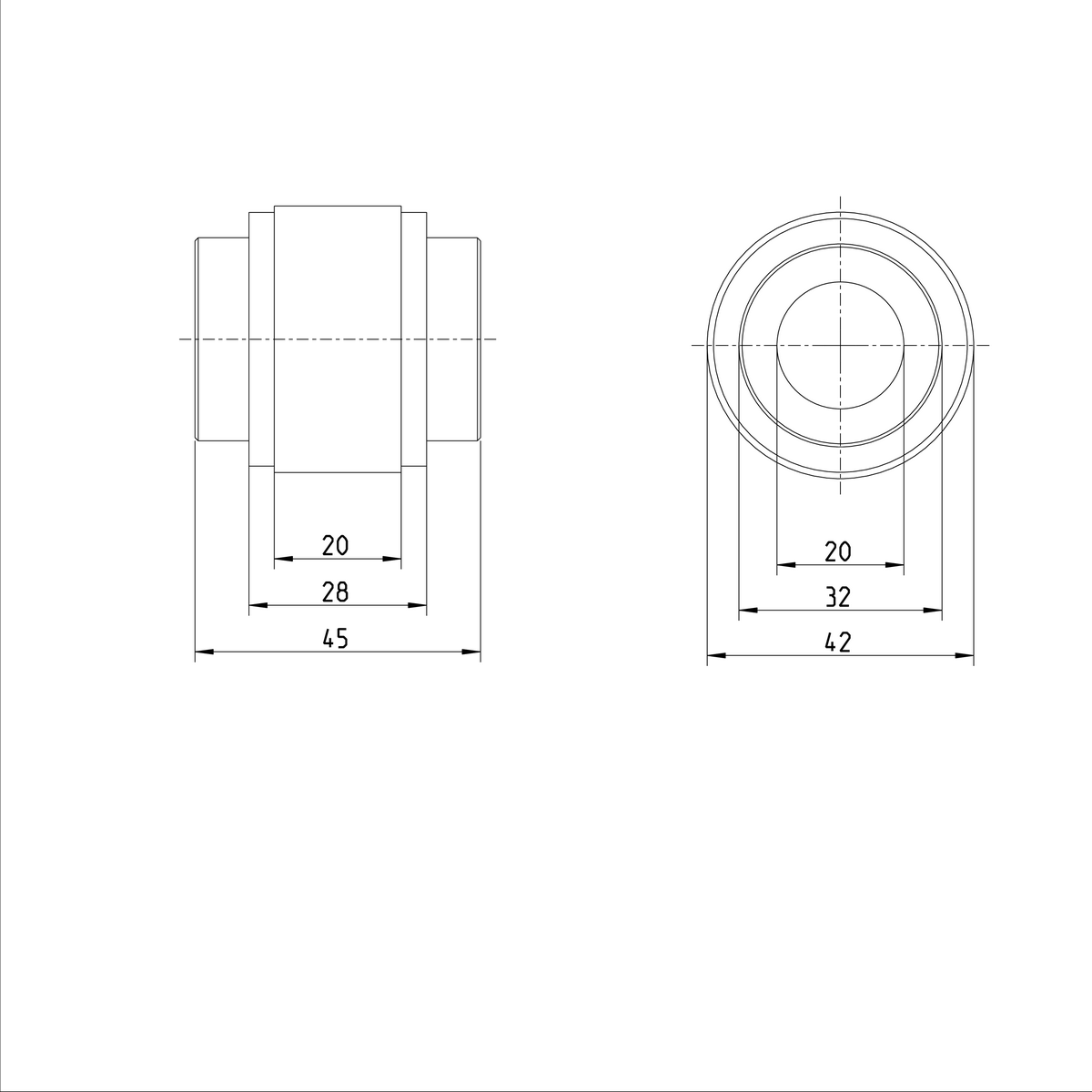 Вращающаяся линейная втулка с игольчатым подшипником Bosch Rexroth KBRON-20-DD [R066702000]