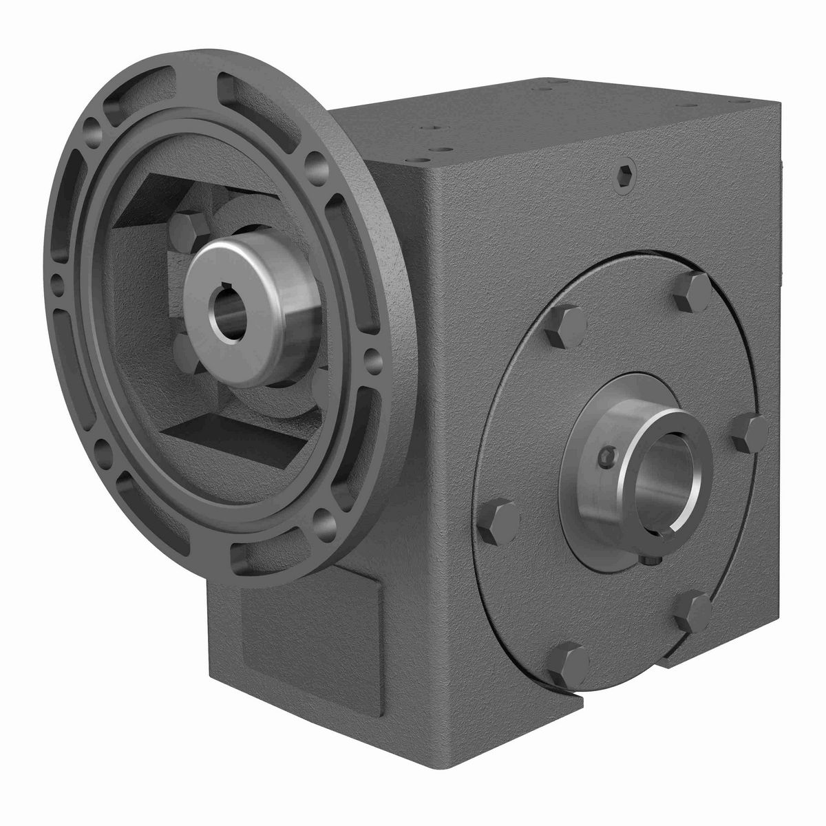 Hub City PowerCubeX Worm Gear Reducer Cast Iron Single-Reduction Worm Reducer - 265 60/1 B WR 143TC 1.250