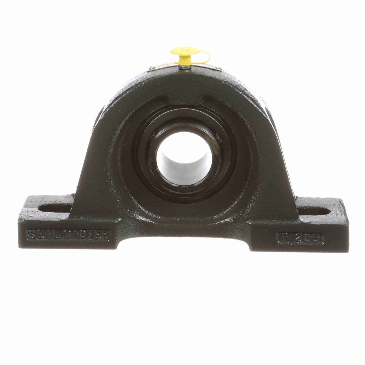 Sealmaster Mounted Cast Iron Two Bolt Pillow Block Ball Bearing - 52100 Bearing Steel, Black Oxided - Double Setscrew Lock - SPD-22