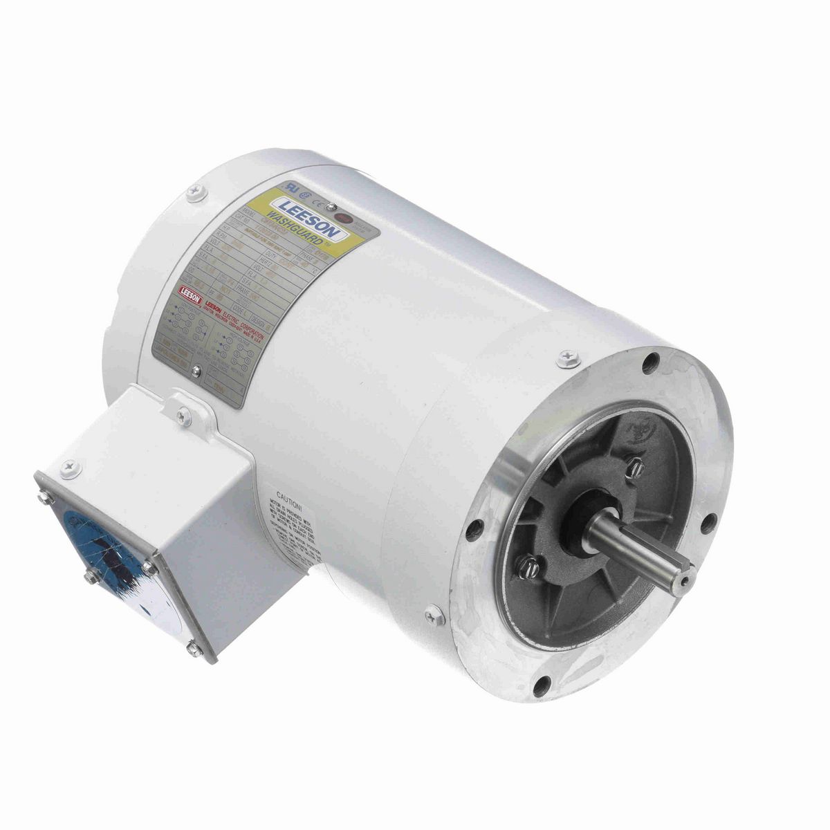 LEESON White Duck™ General Purpose Motor, 1 HP, 3 Ph, 60 Hz, 230/460 V, 3600 RPM, 56C Frame, TENV - 113023.00