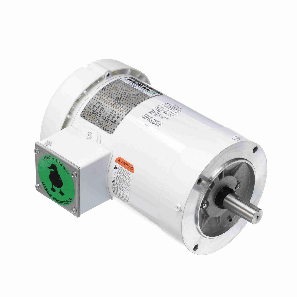 LEESON White Duck™ General Purpose Motor, 1 HP, 3 Ph, 60 Hz, 230/460 V, 1800 RPM, 143TC Frame, TEFC - 122179.00