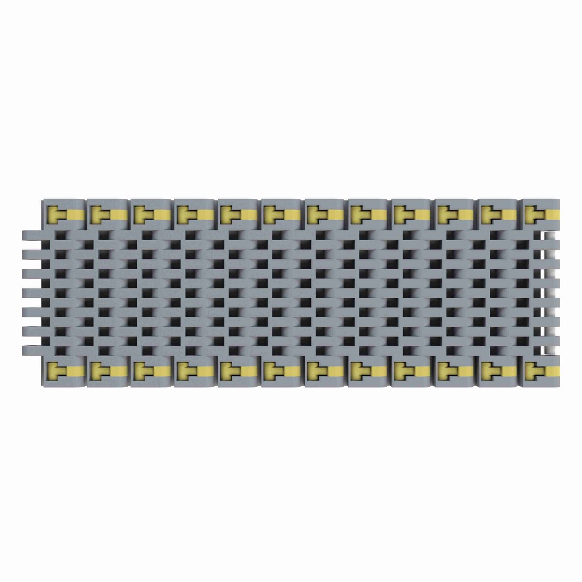 Rexnord 8505 Straight Running Solid Top, Material: Silver Platinum Series™ X, Width: 3.25in, Pitch: 0.75in - 10286177