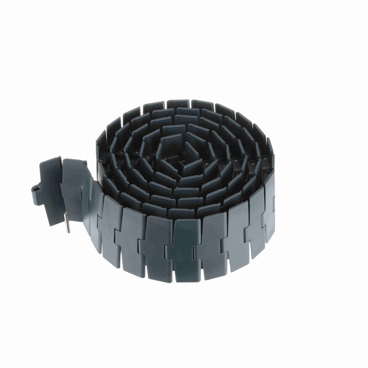 System Plast 880TAB Side-flexing Solid Top, Material: NG evo (Gray Blue), Width: 4.5in, Pitch: 1.5in - NGE880TAB-K450