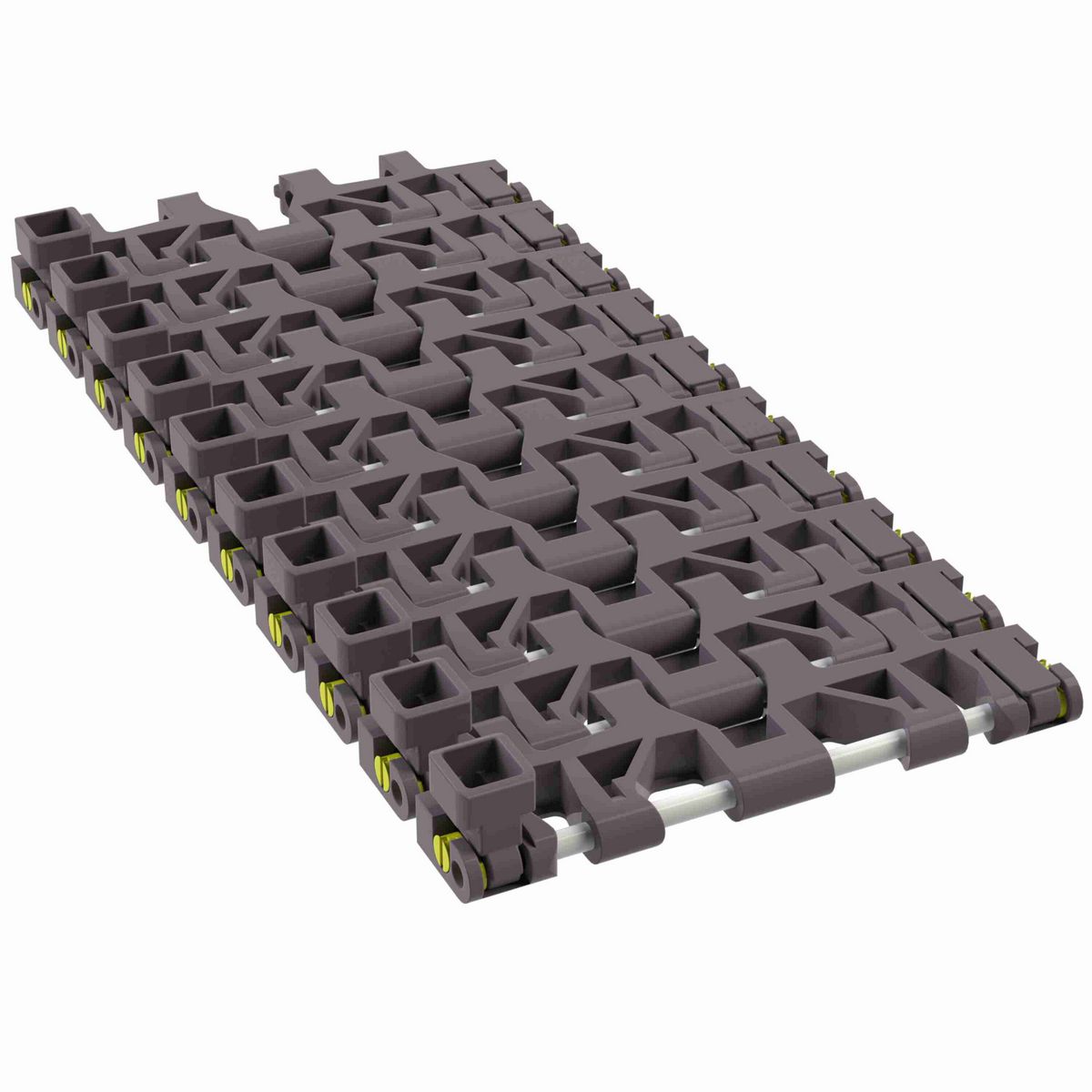 Rexnord 7956GT Side-flexing Flush Grid, Material: Brown High Performance, Width: 6in, Pitch: 1.25in - 10351195