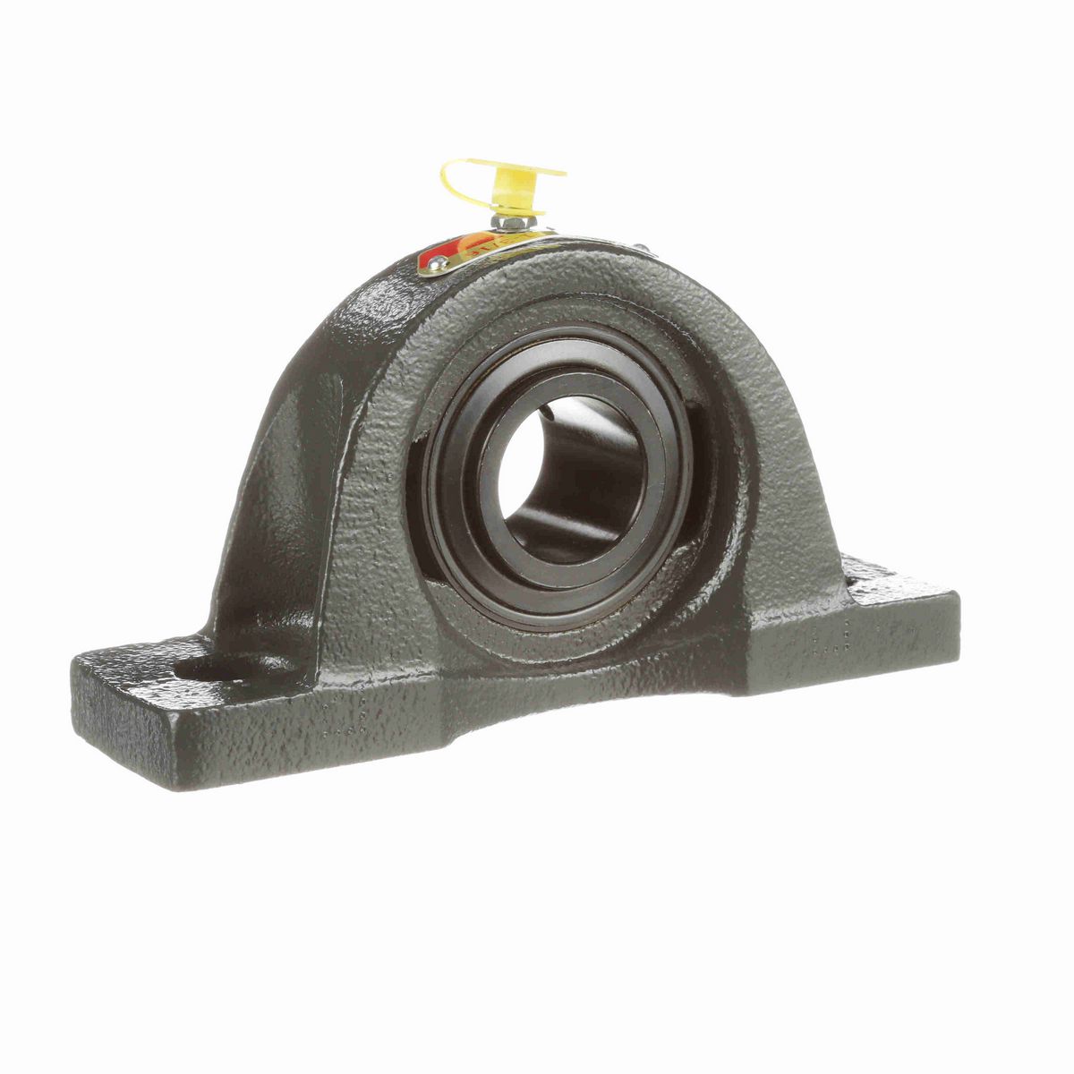 Sealmaster Mounted Cast Iron Two Bolt Pillow Block Ball Bearing - 52100 Bearing Steel, Black Oxided - Setscrew Lock - NP-19