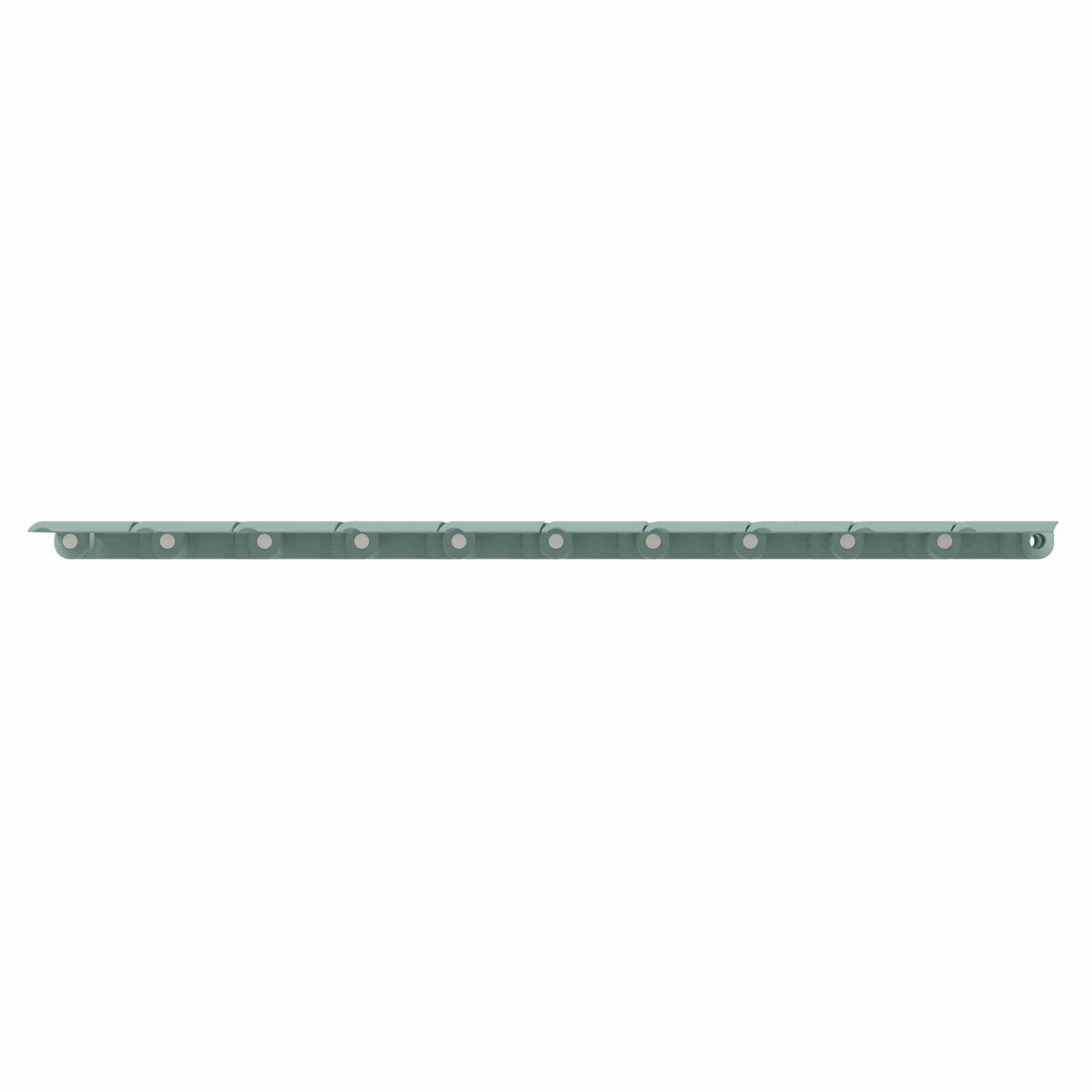 Rexnord 820 Straight Running Solid Top, Material: Heat Stabilized (Green), Width: 7.5in, Pitch: 1.5in - 81426855