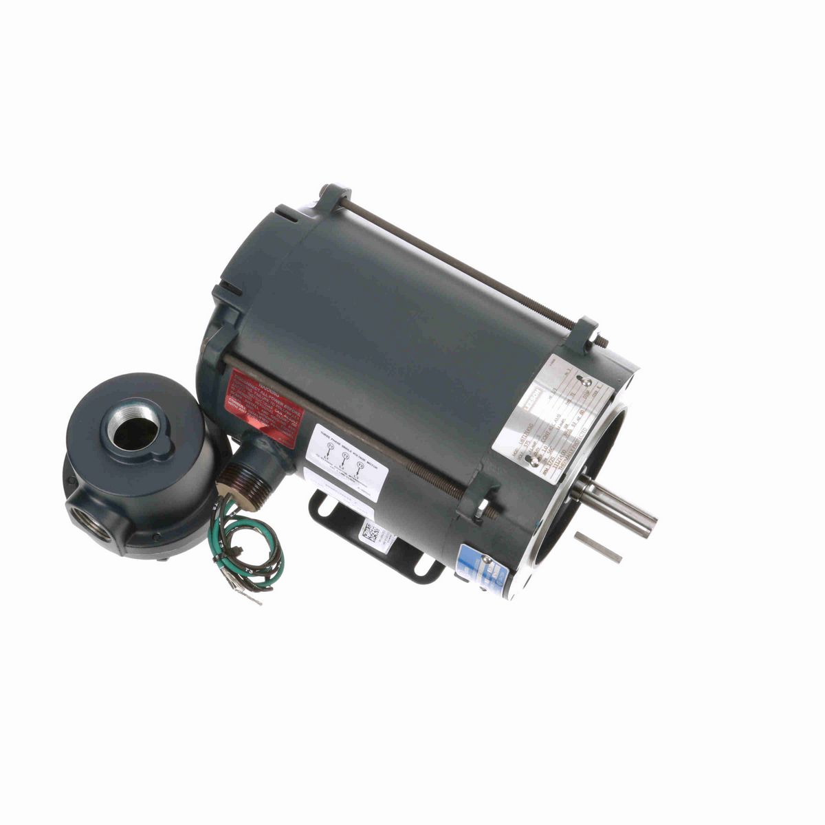 LEESON Explosion Proof Motor, 0.33 HP, 3 Ph, 60 Hz, 575 V, 1800 RPM, 56C Frame, EPNV - 111214.00